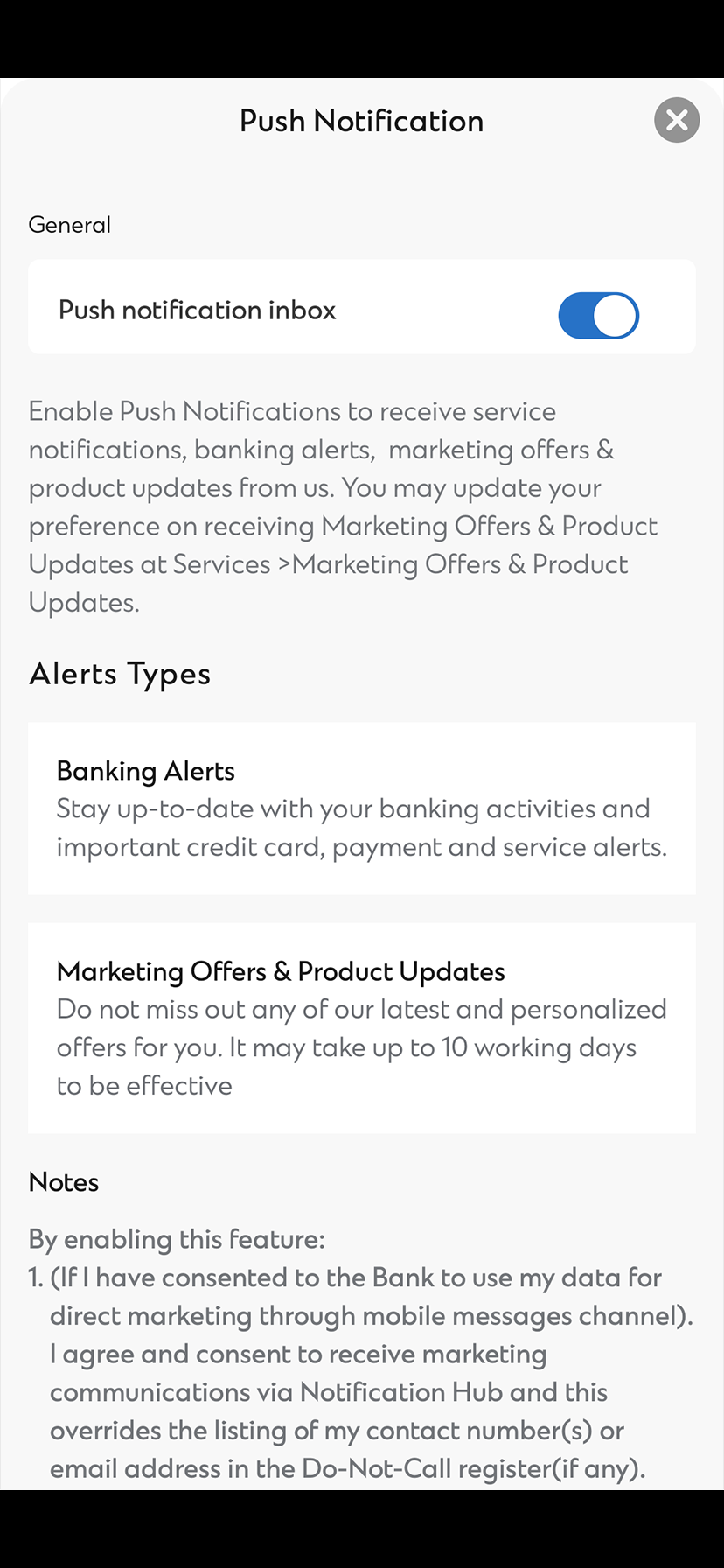 Push Notification Activation Step 3