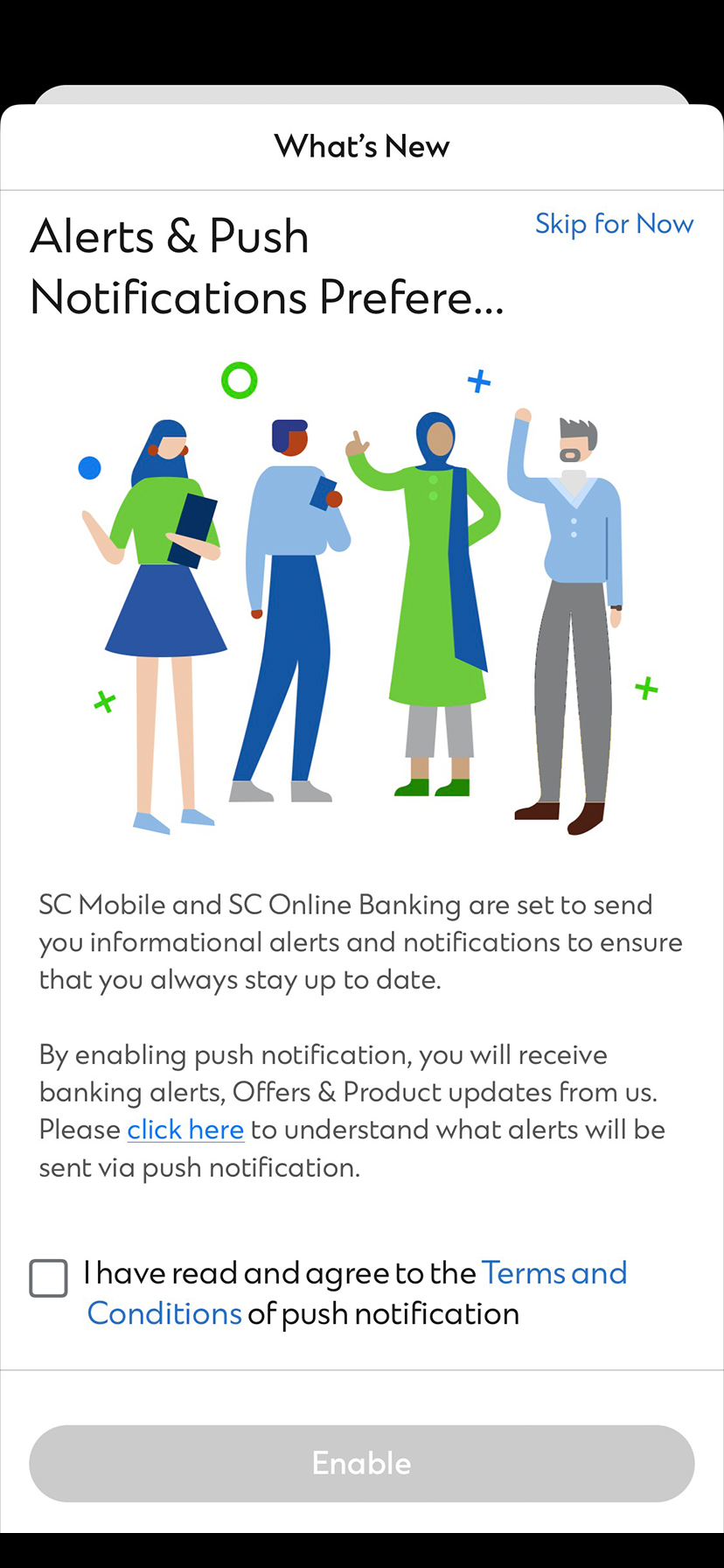 New to SC Mobile on Activate Push Notification in one go during SC Mobile Key registration Step 4