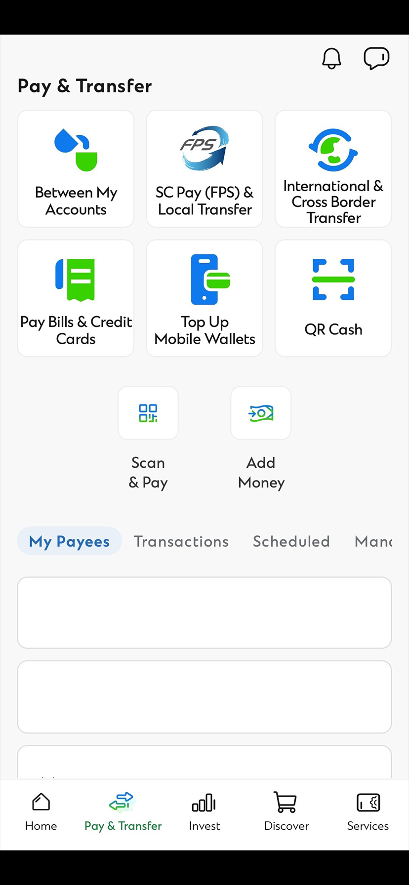 Add new payee Step 1