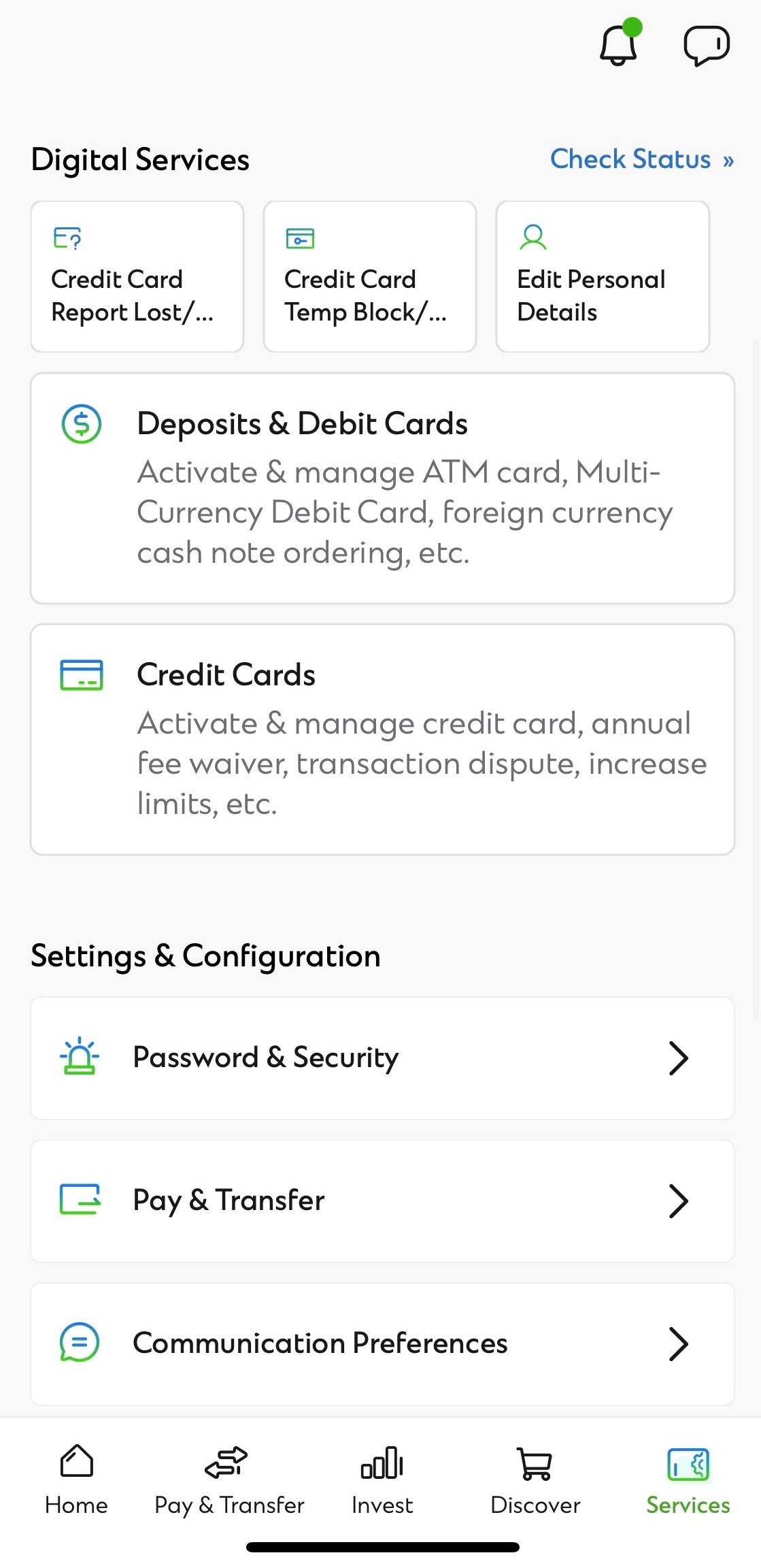 Step 1 of Register or update email address on SC Mobile