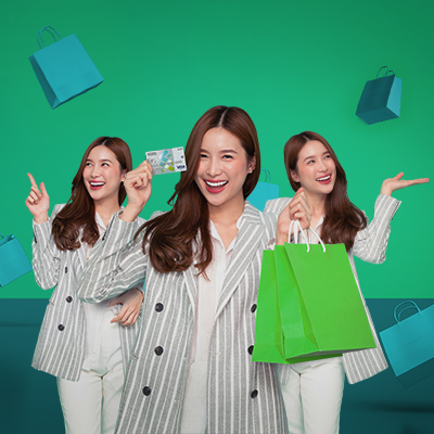 Lady enjoying hassle-free shopping experience using her credit card