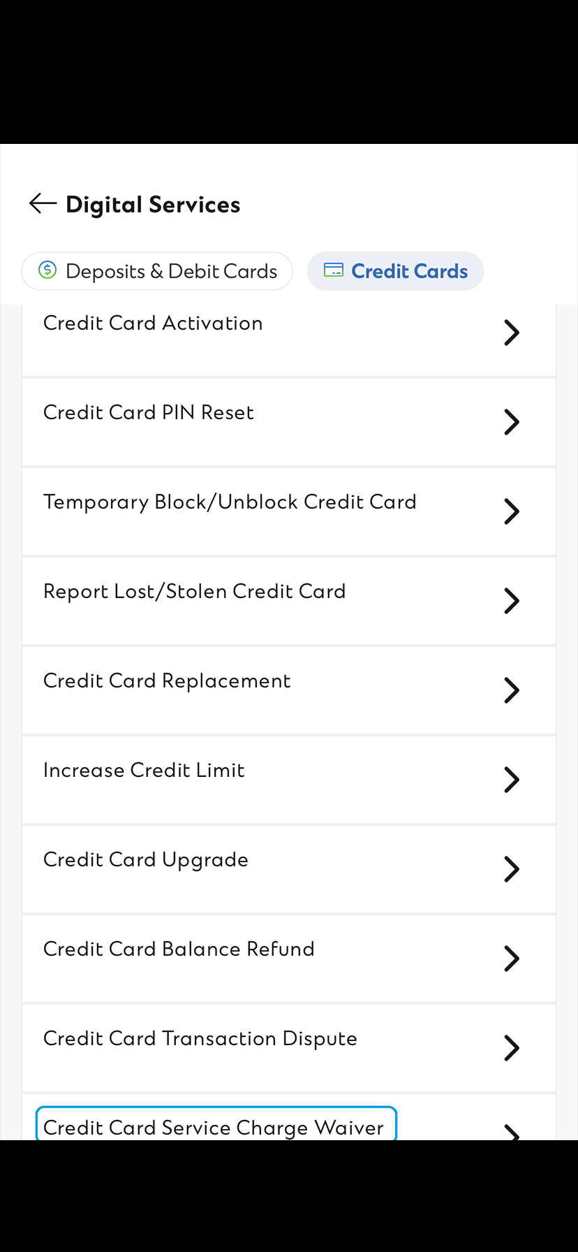Request Annual Fee Waiver Step 2