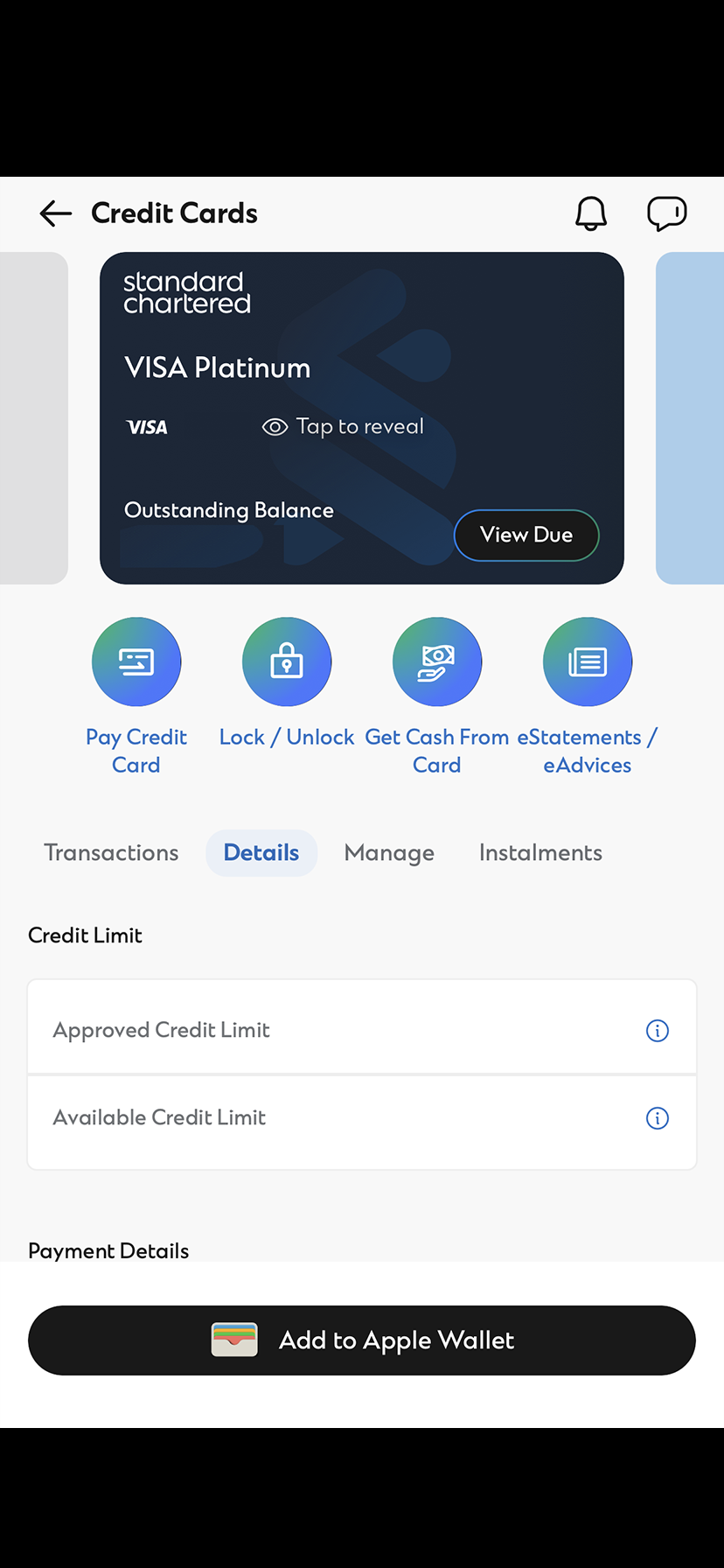 View Credit Card CVV and Expiry Date Step 2