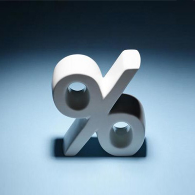 漆黑的背景配上"%"符號