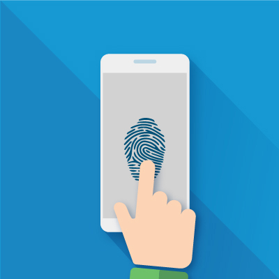 手機顯示指紋識別touch id 屏幕